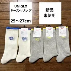 キースヘリング ソックス　靴下　25 26 27 クルー　メンズ　消臭