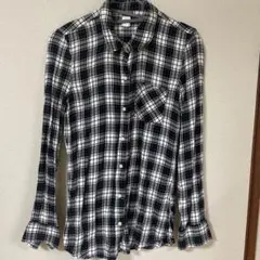 GAP チェック柄 長袖シャツ XXS