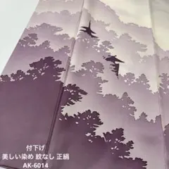付下げ 美しい染め 紋なし 正絹 AK-6014