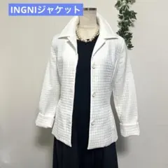 INGNI イング ホワイト 綿混合　ジャケット カジュアルジャケット