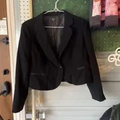 №24 美品レディースブラックジャケット