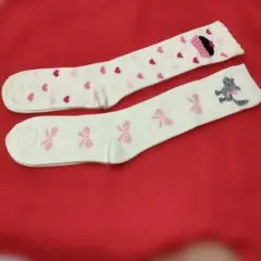か）Gymboree キッズ靴下 2足セット 猫 カップケーキ柄