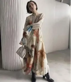 AMERI UNDRESSED AMELIA INK ART DRESS