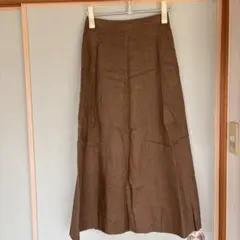 スローブイエナ　IENA ロングスカート フレアスカート　麻混