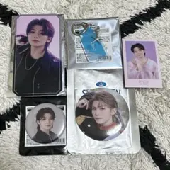 seventeen ウジ　グッズセット　缶バッジ　キーホルダー　チェキ風カード