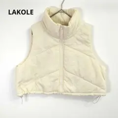 【ラコレ】 ハイネックベスト ショート丈 (M) 軽量