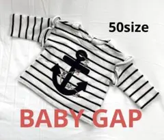 baby GAP ストライプ アンカー トップス 0-3ヶ月