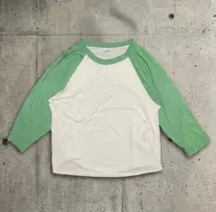 【USA製】ラグランTシャツ ツートン アメカジ 短丈 90sのサムネイル