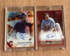 mlb topps auto 2枚セット 直筆サインカード