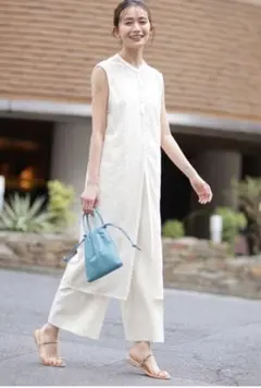 ナノユニバース　LB.03/レースロングジレ×サロペットセット