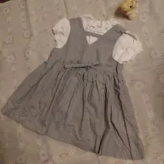 女児服４点（ジャンパースカート＆ブラウス　スカート）LITTLECAN（130）