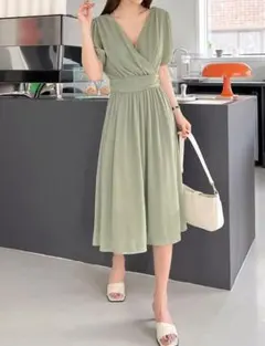 カシュクールワンピース