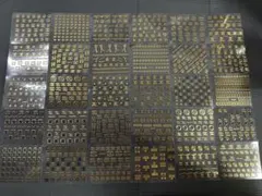 ゴールド ネイルシール セット 多様デザイン ロゴ 30枚 ①
