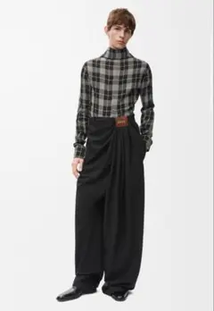 LOEWE ロエベ 【25SS】ドレープ トラウザーズ　ブラックのサムネイル
