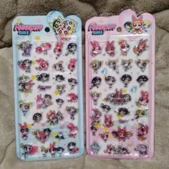 新作！パワパフ立体シール２枚セット　パワーパフガールズシール