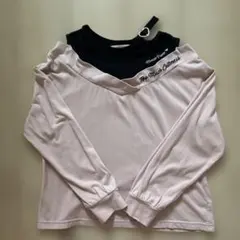 mezzo piano ジュニア M重ね着風長袖カットソー