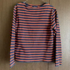 希少カラー　ルミノア ボーダーカットソー 長袖　Le minor ネイビー