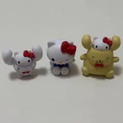 サンリオ ミニフィギュア 3種セット(キティ、シナモン、ポムポムプリン)