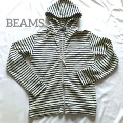 BEAMS HEARTビームスハートボーダーパーカーサイズS✩Wファスナー美品のサムネイル