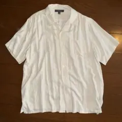 RRL 開襟シャツ ホワイト コットン 三つ星タグ - メルカリ