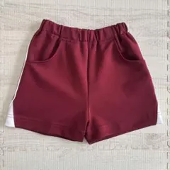 【美品】ジャクエツ 110cm エンジ 体操服 ズボン