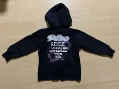 キラキラ可愛い PIKO黒 パーカー 110サイズ