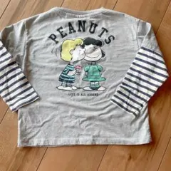 PEANUTS 長袖カットソー グレー ZARA