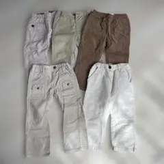 Bebe ZARAコットン製ロングパンツ 5本セット 100cm以上