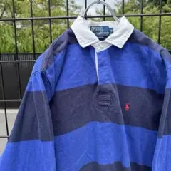 レア 希少 スチャダラパー ラルフローレン ラガーシャツ 太ボーダー