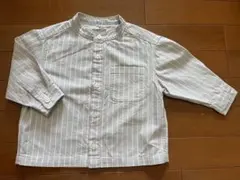 無印良品　ノーカラーシャツ　90