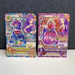 アイカツカード　神崎美月　ムーンドレス2点セット　サイン