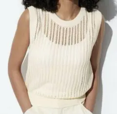 UNIQLO ユニクロ メッシュクルーネックショートセーター　XLサイズ　新品