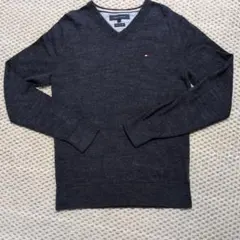 トミー・ヒルフィガー ネイビー Vネックセーター S