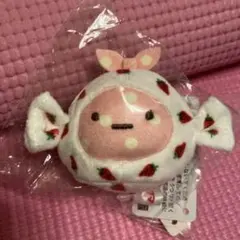 すみっコぐらしXサクマ　ロフト限定　てのりぬいぐるみ　ふろしき　いちご
