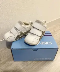 ASICS 13㎝ベビーシューズ ホワイト/シルバー