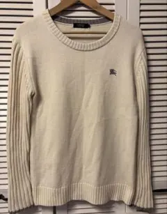 バーバリー　アイボリー長袖セーター