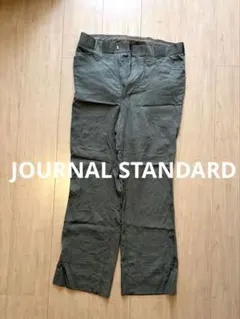 ジャーナルスタンダード　フレア パンツ　 カーキ　Mのサムネイル