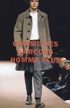 【美品】1998FW コムデギャルソンオムプリュス　スカート付きパンツ ネイビーのサムネイル