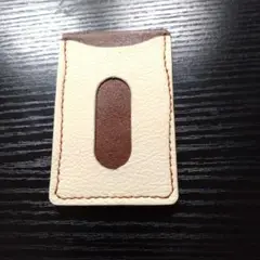 ハンドメイド　本革　パスケース