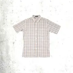 【60s_vintage】Seersucker Check柄半袖Shirt