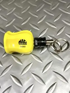 マックツール、オリジナル改造グリップキーホルダー黄色、黒、スナップオン