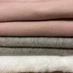 ボア・ファー　フリース　生地 3色セット　訳あり　キズあり