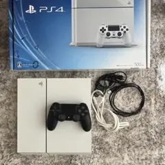 ホワイト PS4 500GB 本体 コントローラー付き