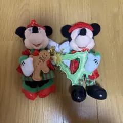 ディズニーシー ミッキーミニー ぬいぐるみバッジ クリスマス 2022