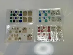 ネイルシールセット 4種類 カラー多彩