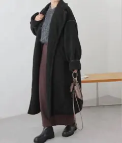 【colony2139】ボアチェスターコート ロングコート ブラック