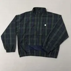 HUF ハフ ナイロン ジャケット ハーフジップ チェック柄のサムネイル