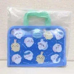 【新品】 ちいかわ トラベルシリーズ スパバッグ ブルー ビニール素材