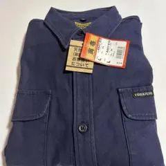 TORAICHI 長袖シャツ 4441-619 ネイビー L アーミーシャツ厚手
