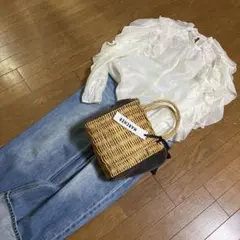 COCODEAL ココディール オーガンジー　フリル　ブラウス スナイデル